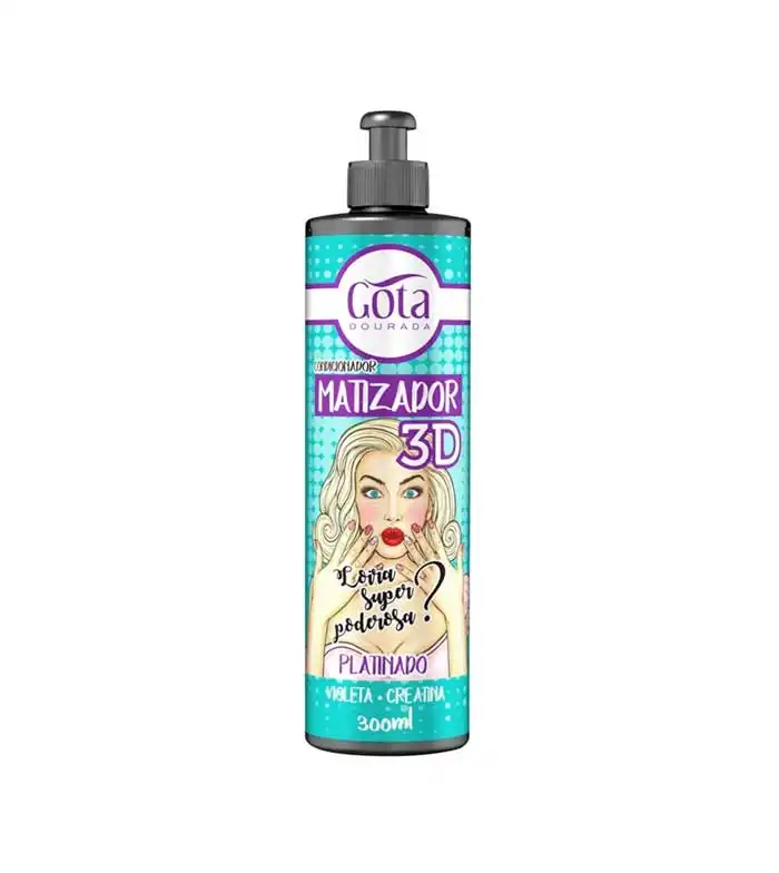 Gota Dourada - Acondicionador matizador 3D - Cabello rubio platino - Gota Dourada - Comparador de precios