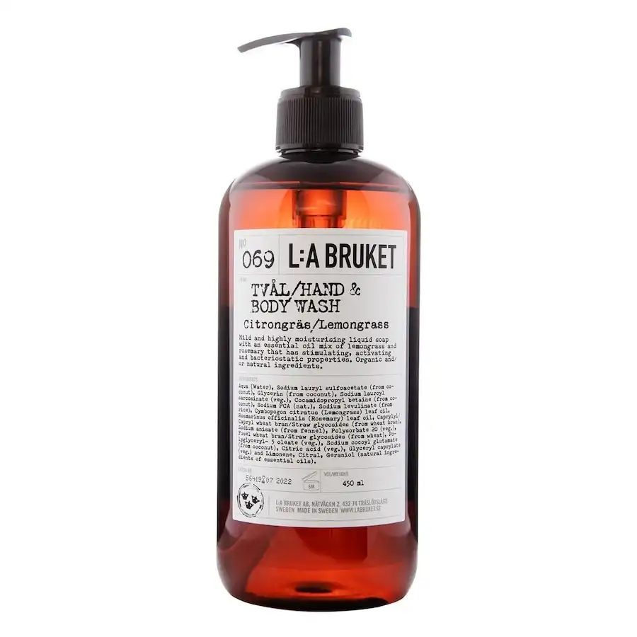 L:A BRUKET - 069 Hand & Body Wash Lemongrass Jabones 450 ml unisex - L:a Bruket - Comparador de precios