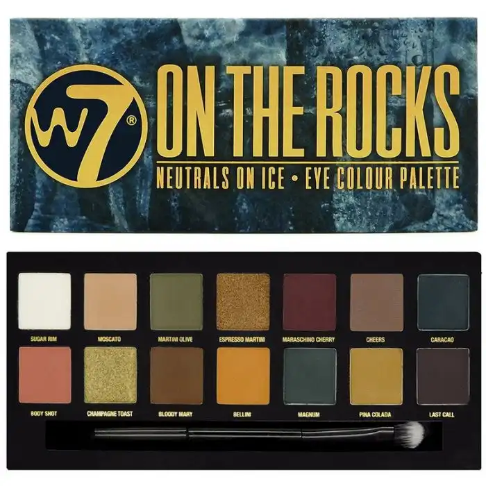 Paleta de Sombras On The Rocks - W7 - Comparador de precios