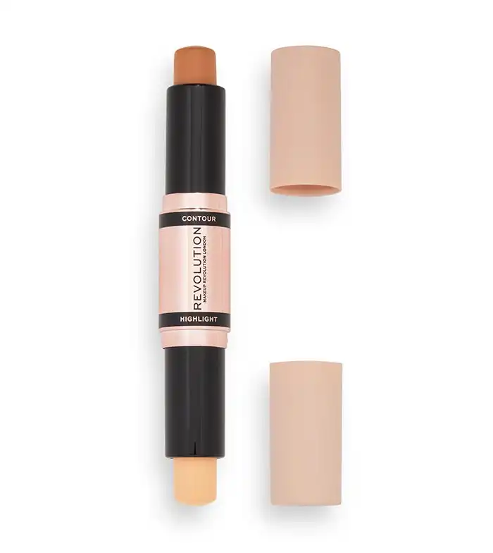 Revolution - Duo de contorno e iluminador en stick Fast Base Contour - Medium - Makeup Revolution - Comparador de precios
