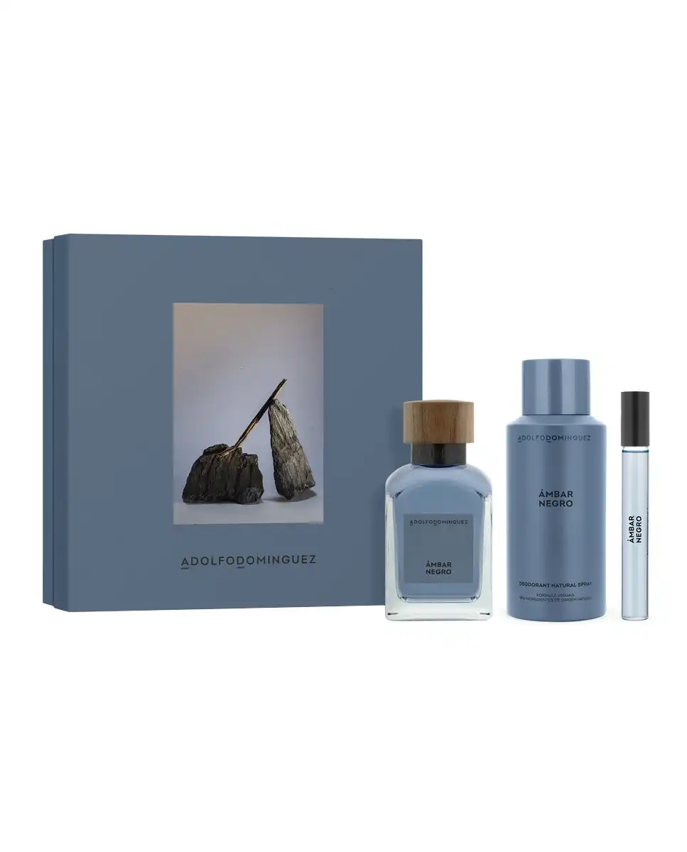 Adolfo Dominguez - Estuche de regalo Eau de Parfum Ámbar Negro Adolfo Dominguez. - Adolfo Dominguez - Comparador de precios