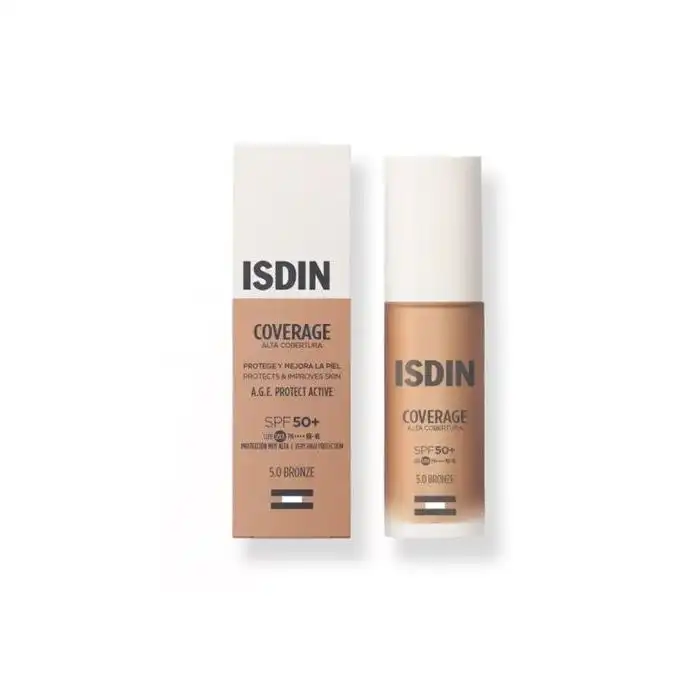 Base de Maquillaje Coverage Alta Cobertura SPF 50+ 30 gr - Isdin - Comparador de precios