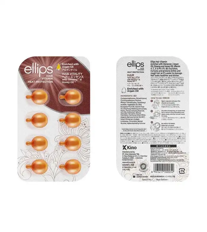 Ellips - Ampollas de vitamina para cabello con aceite de argán - Vitalidad - ELLIPS - Comparador de precios
