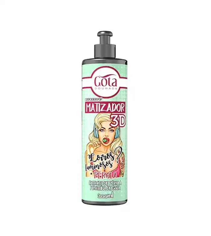 Gota Dourada - Acondicionador matizador 3D - Cabello rubio perla - Gota Dourada - Comparador de precios