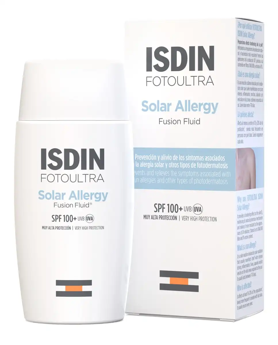 Isdin - Fotoprotector FotoUltra Solar Allergy Fusion Fluid SPF100+ 50 Ml - Isdin - Comparador de precios