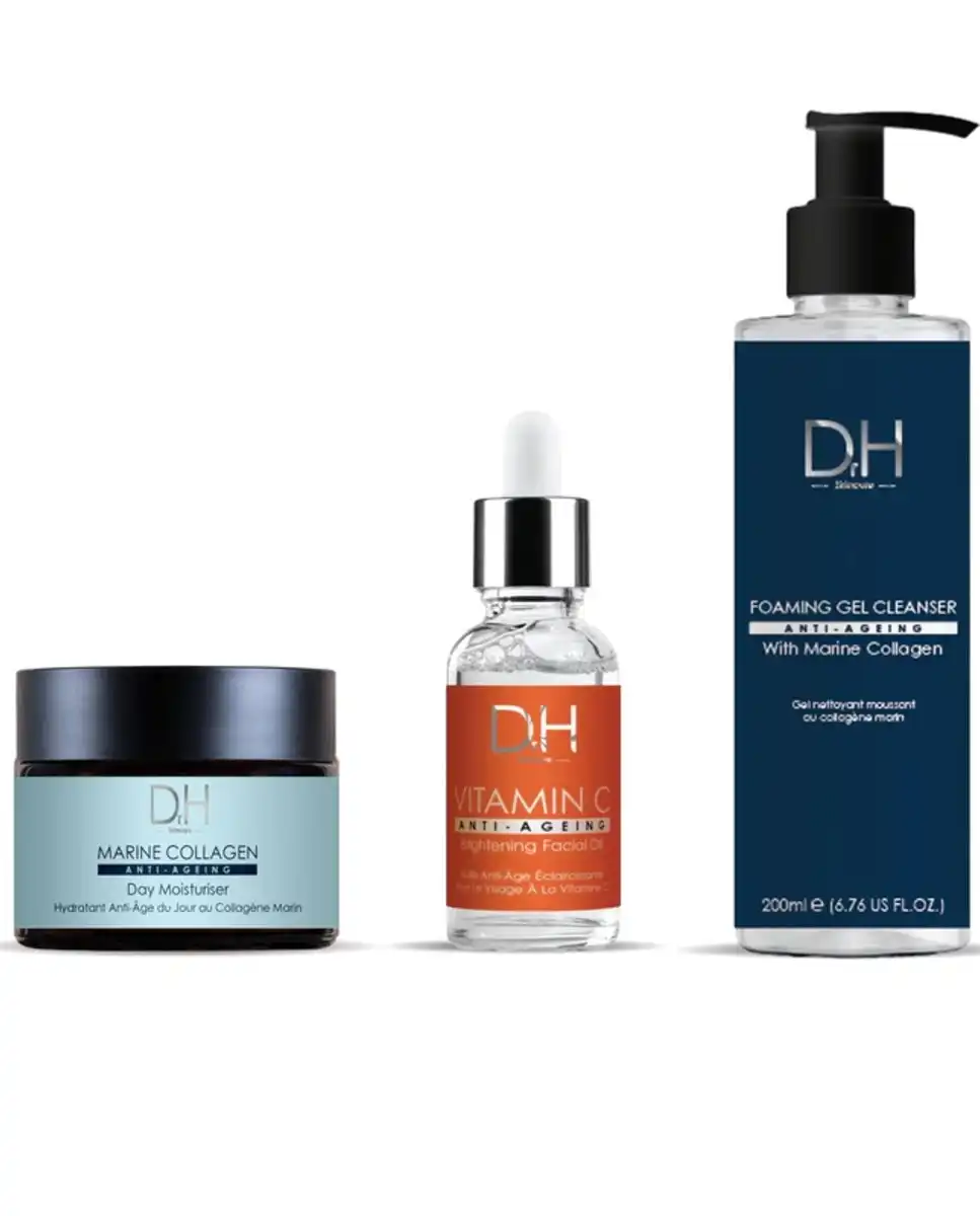 Kit iluminador antiedad Ultimate Brightening Dr H 700 280ml - Skin Chemists - Comparador de precios