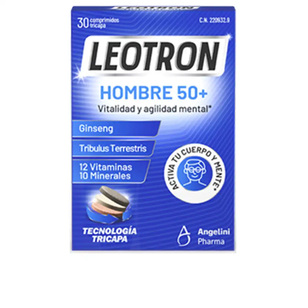 Leotron Hombre 50+ comprimidos 30 u - Leotron - Comparador de precios