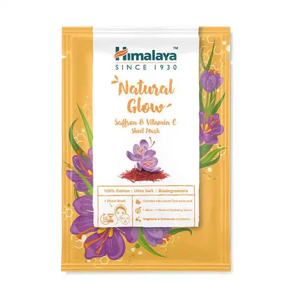 Natural Glow Saffron & Vitamin C Sheet Mask - Himalaya - Comparador de precios