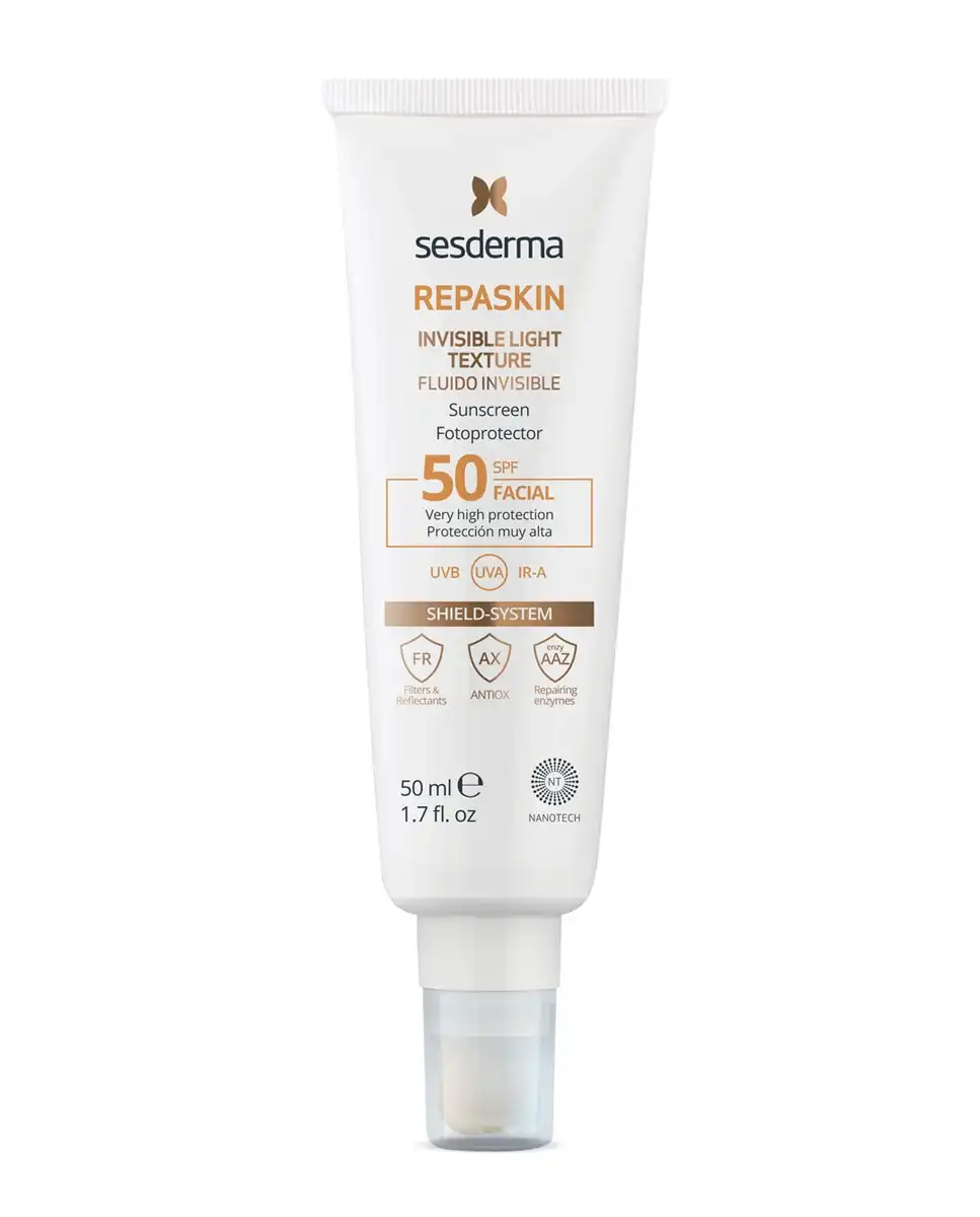 Sesderma - Fotoprotector Facial Repaskin SPF 50 Fluido Invisible 50 Ml - Sesderma - Comparador de precios