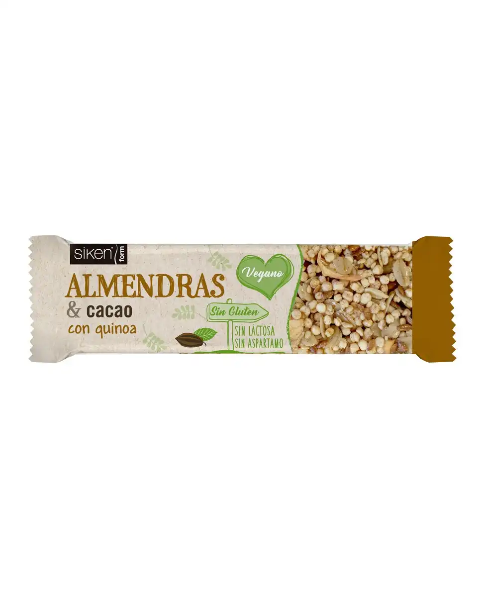 Siken® - Barrita Almendras & Cacao con quinoa 28 g Siken® Form. - Siken® - Comparador de precios