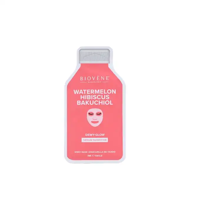 ¡60% DTO! Mascarilla Facial Dewy-Glow Sandía + Hibiscus + Bakuchiol 25 ml - Biovene - Comparador de precios