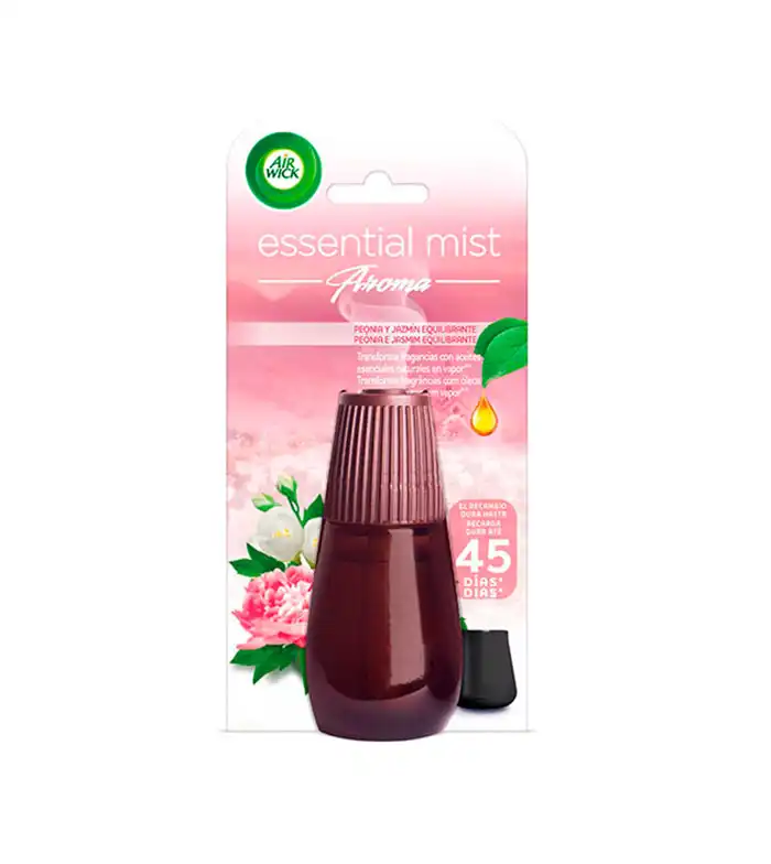Air Wick - Recambio de ambientador eléctrico portátil Essential Mist - Peonia y jazmín equilibrante - Air wick - Comparador de precios