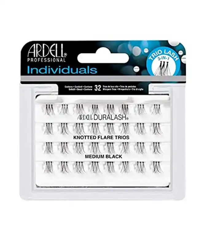 Ardell - Pestañas postizas Individuales Duralash - Knotted Flare Trios: Medium Black - Ardell - Comparador de precios