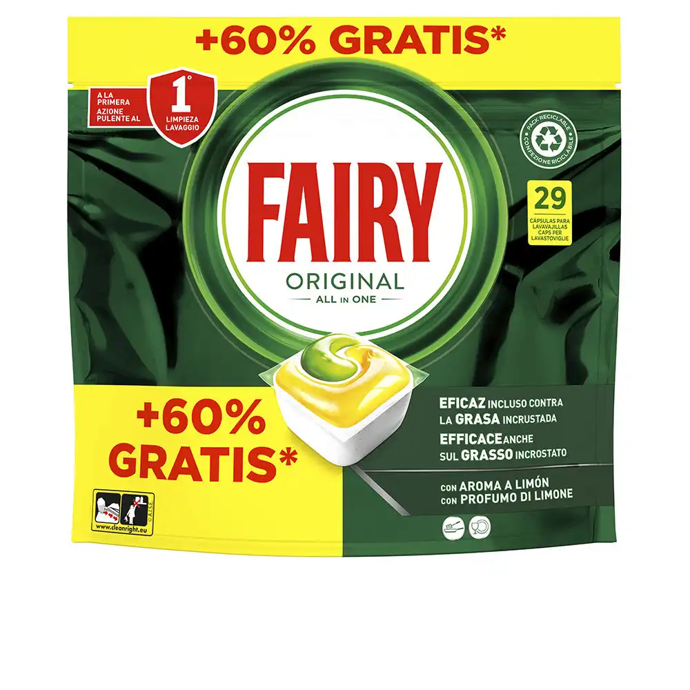 Fairy Todo En 1 Limon lavavajillas 29 cápsulas - Fairy - Comparador de precios