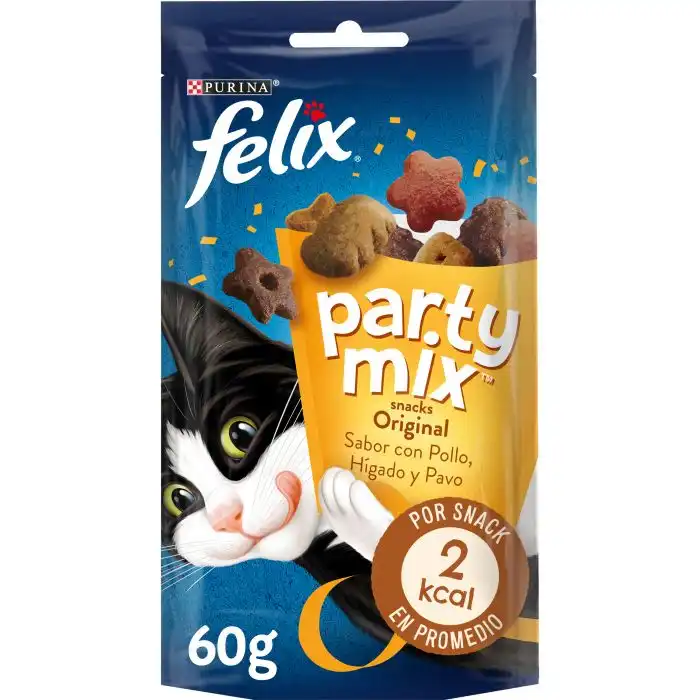 Felix Party Mix Snacks para Gato 60 gr - Purina - Comparador de precios