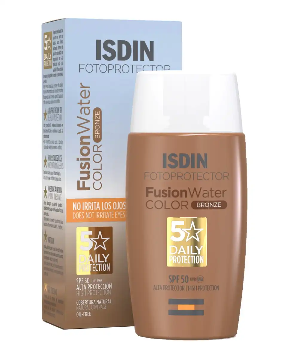 Isdin - Fotoprotector Fusion Water Color SPF50 Bronze 50 Ml - Isdin - Comparador de precios