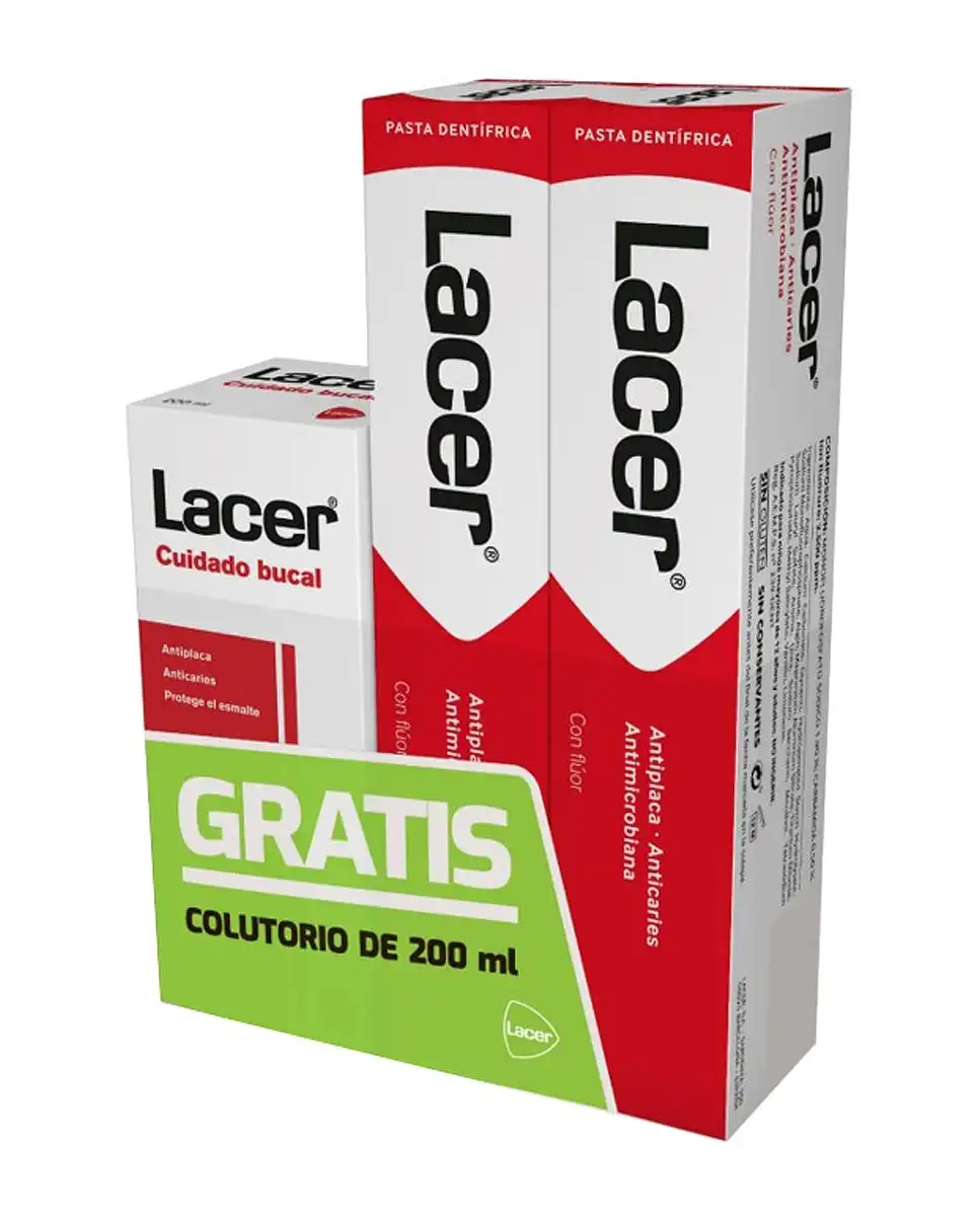 Lacer - Duplo Pasta Dentífrica 125 Ml + Colutorio 200 Ml - lacer - Comparador de precios