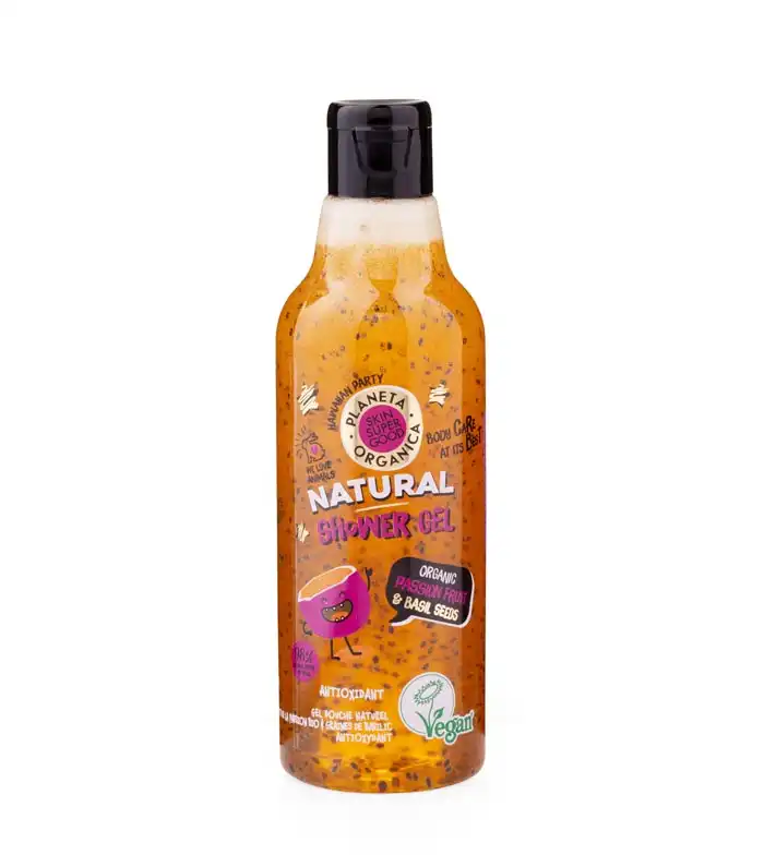 Organic Shop - *Skin Super Good* - Gel de ducha natural - Fruta de la pasión orgánica y semillas de albahaca 250ml - Organic Shop - Comparador de precios