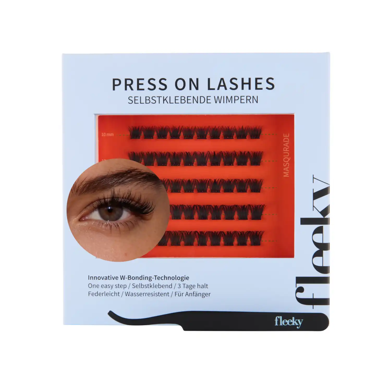 Press-On Lashes Natural Pestañas postizas Masquerade - Fleeky - Comparador de precios