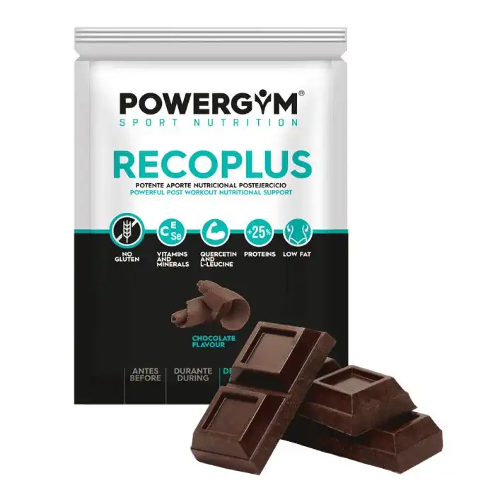 Recoplus Chocolate Suplemento deportivo recuperador 80 gr - Powergym - Comparador de precios
