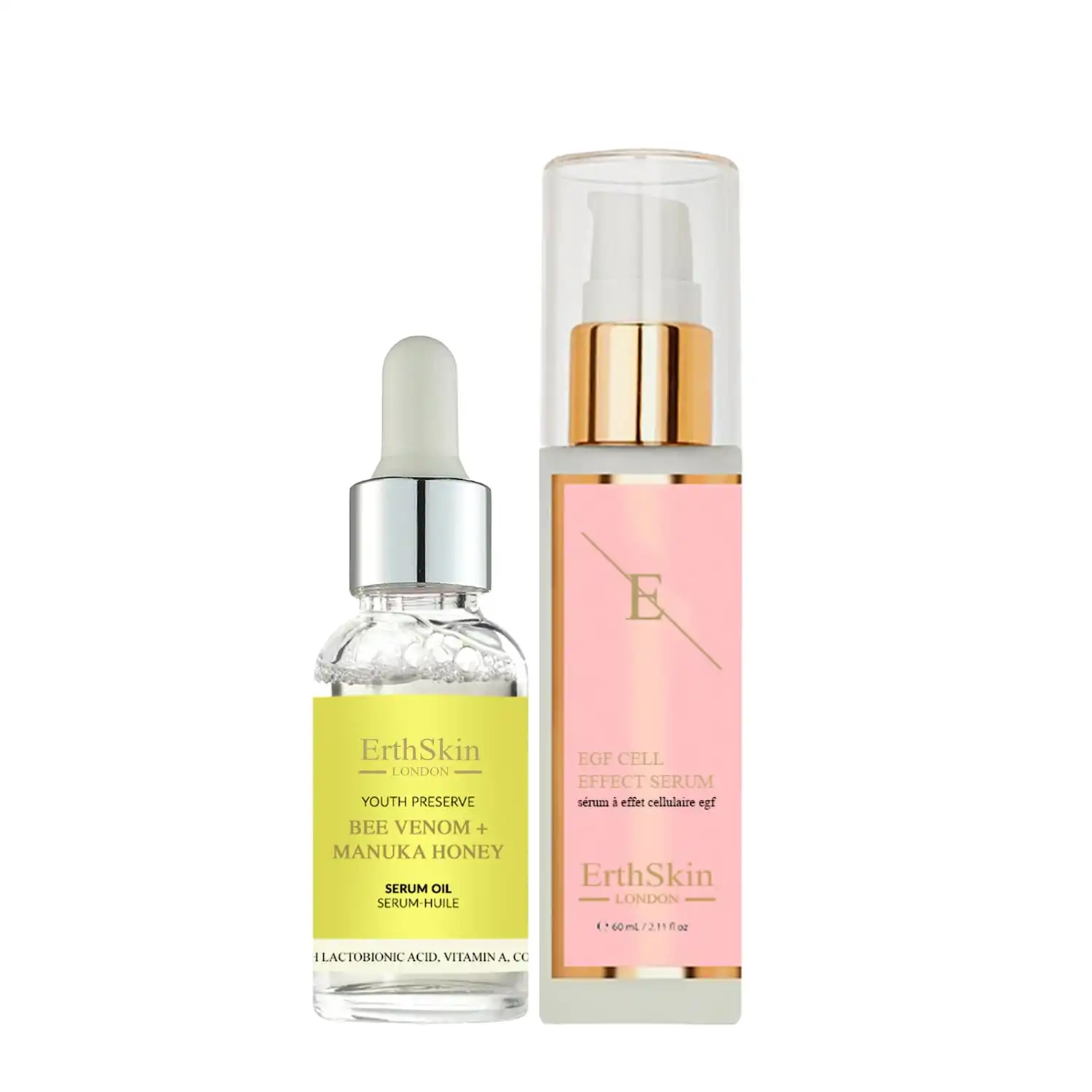 Set de aceite de abeja + sérum reparador Set de tratamiento facial - ErthSkin London - Comparador de precios