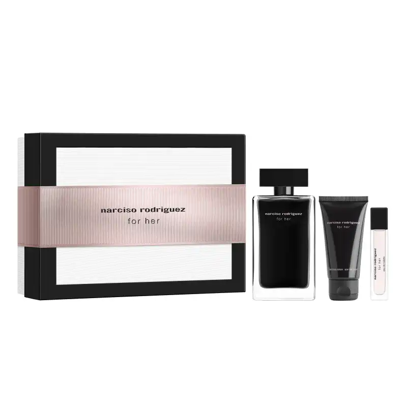 Set For Her Eau De Toilette 100 Ml + Body Lotion 50 Ml + Mini 10 Ml - Narciso Rodriguez - Comparador de precios