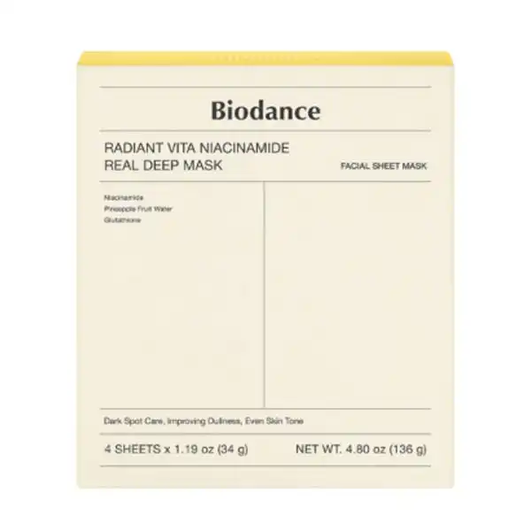 Set Radiant Vita Niacinamide Real Deep Mask - Biodance - Comparador de precios