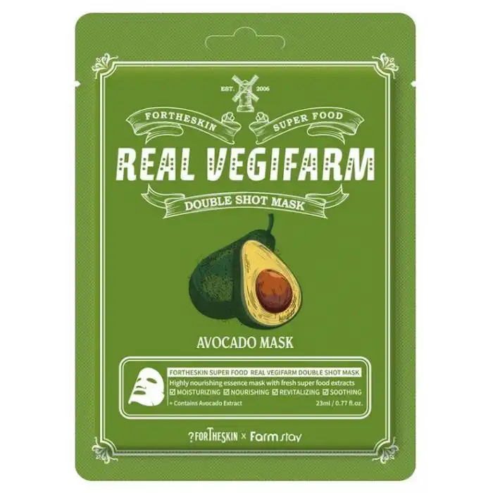 SUPER FOOD REAL VEGIFARM Mascarilla Facial de Aguacate 23 ml - Fortheskin - Comparador de precios