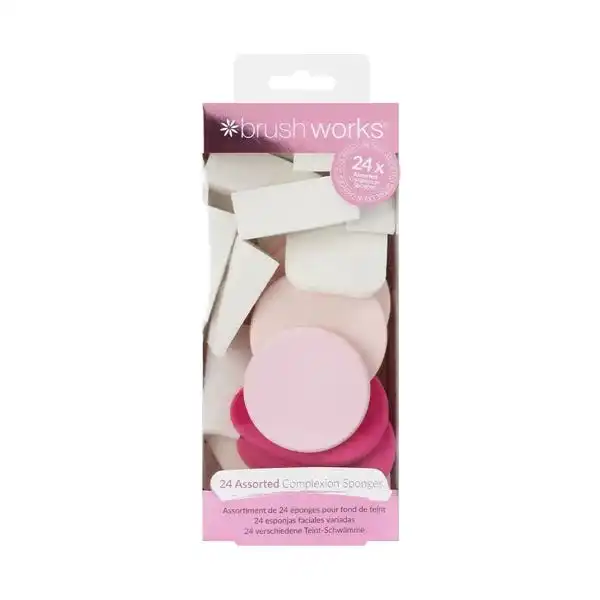 24 Uds De Esponjas De Maqullaje - Brushworks - Comparador de precios