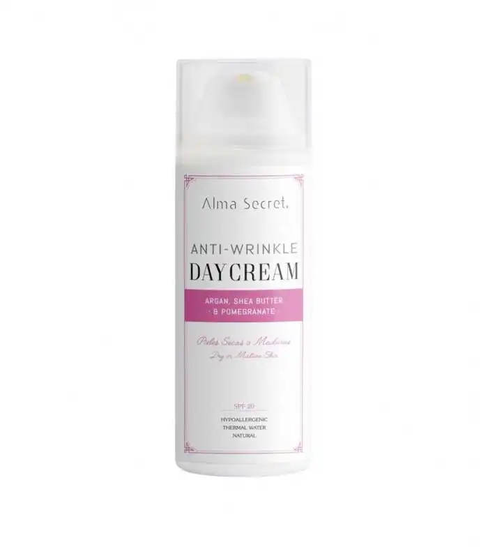 Alma Secret CREMA DÍA ANTIARRUGAS CON ARGÁN KARITÉ Y GRANADA SPF 20, 50 ml - Alma Secret - Comparador de precios
