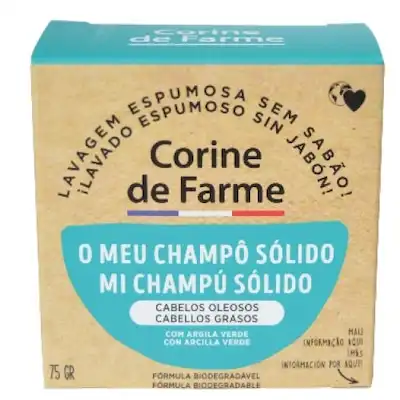 Corine de Farme Corine de Farme Champú Sólido Cabellos Grasos, 75 gr - CORINE DE FARME - Comparador de precios