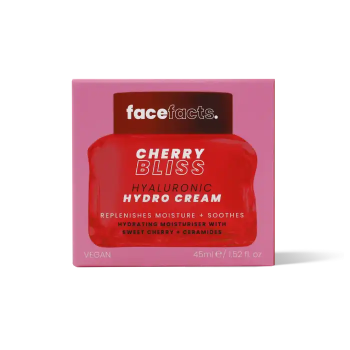 Crema Hidratante Cherry Bliss Hyaluronic Hydro Cream 45 ml - FACEFACTS - Comparador de precios