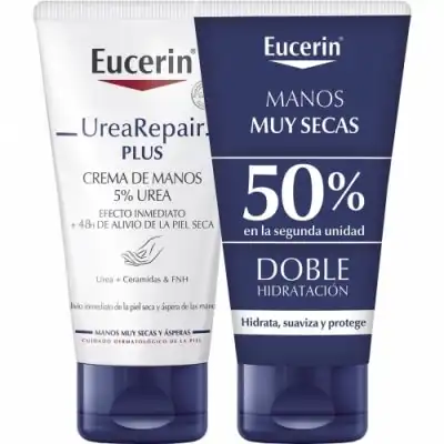 Eucerin Eucerin Duplo Eucerin UreaRepair PLUS Crema de Manos 5 % Urea, 75 ml - Eucerin - Comparador de precios