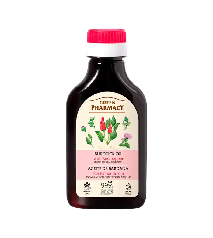 Green Pharmacy - Aceite de bardana capilar - Pimienta roja - Green Pharmacy - Comparador de precios