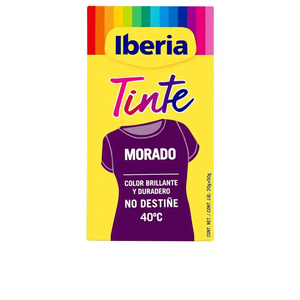 Iberia Tinte Ropa no destiñe 40º #morado 70 gr - Iberia - Comparador de precios