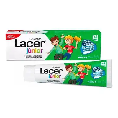 Lacer JUNIOR GEL DENTIFRICO MENTA 75 ml - lacer - Comparador de precios