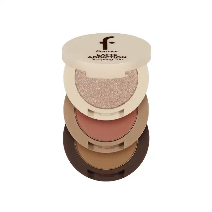 Latte 3-Tiered Blush, Highlighter and Bronzer Palette - FLORMAR - Comparador de precios