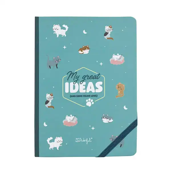 Libreta My Great Ideas And Some Feline Love - Mr Wonderful - Comparador de precios