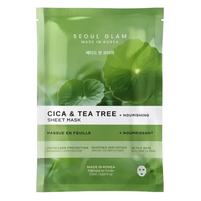 Mascarilla Facial Cica y Árbol de Té 25 ml - Seoul Glam - Comparador de precios