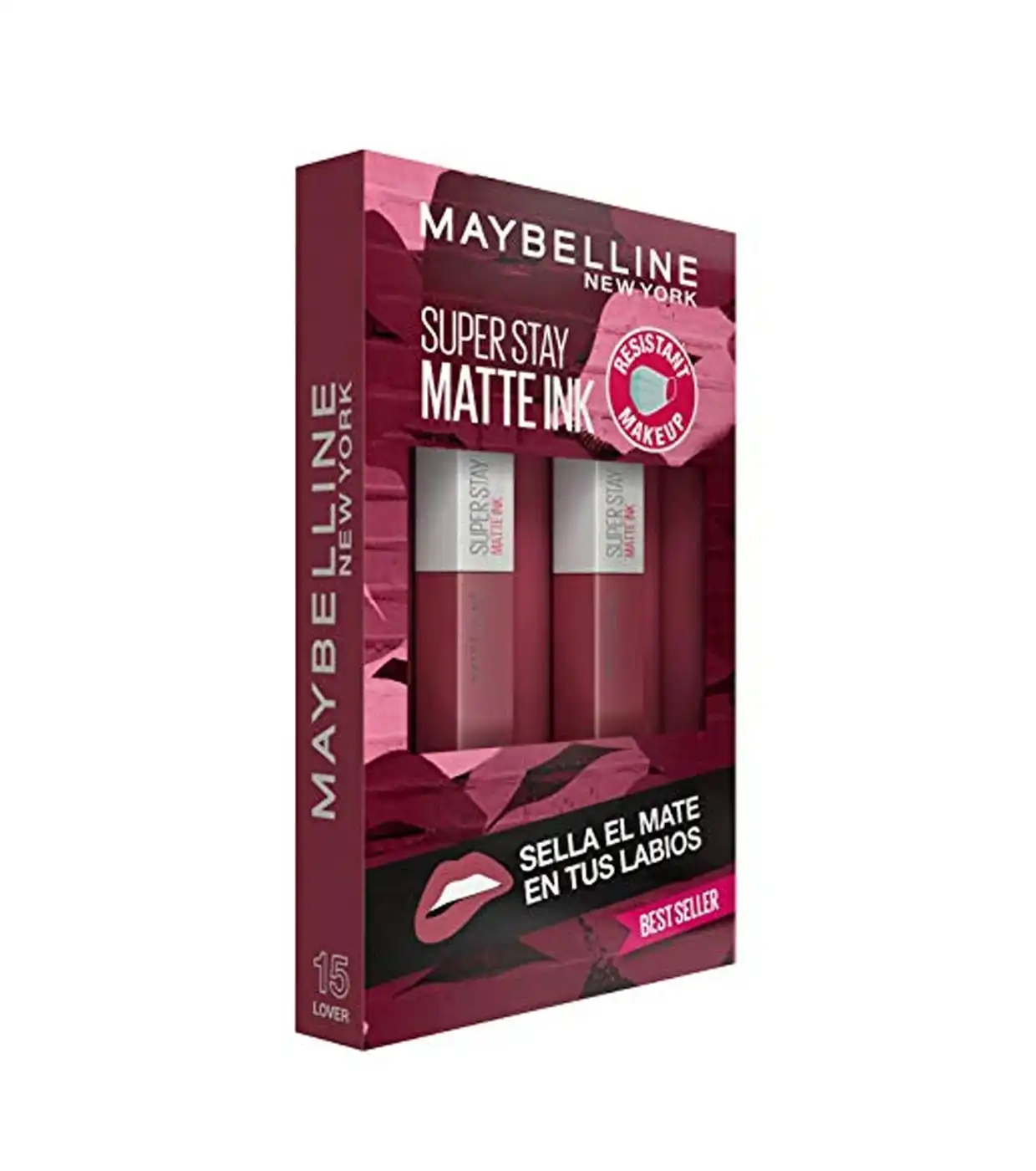 Maybelline - Set de labiales líquidos SuperStay Matte Ink - 15: Lover - Maybelline - Comparador de precios