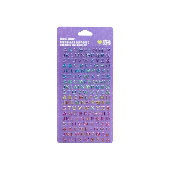 Pegatinas Alfabeto Arcoiris  Woo oow - Woo oow - Comparador de precios