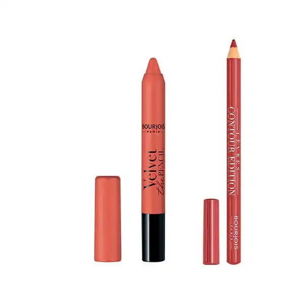 Rouge Velvet The Pencil + Lip Liner Tono 002 - Bourjois - Comparador de precios