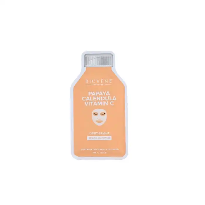 ¡60% DTO! Mascarilla Facial Dewy-Bright Vitamina C, Papaya y Caléndula 25 ml - Biovene - Comparador de precios