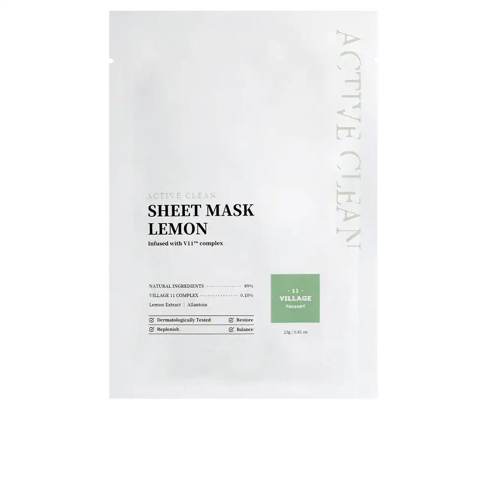 Active Clean sheet mask lemon 23 gr - Village 11 - Comparador de precios