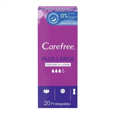Carefree Carefree Salvaslip Plus Large Fragancia Ligera, 20 un - CAREFREE - Comparador de precios