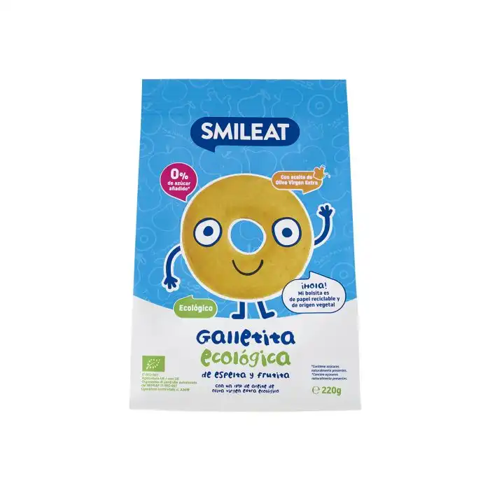 Galleta Ecológica Espelta 220 gr - SMILEAT - Comparador de precios