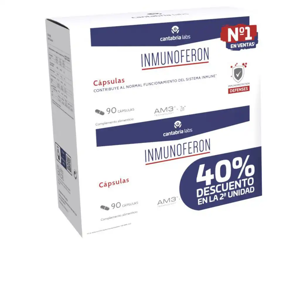 Inmunoferon cápsulas pack 2 x 90 u - Cantabria Labs - Comparador de precios