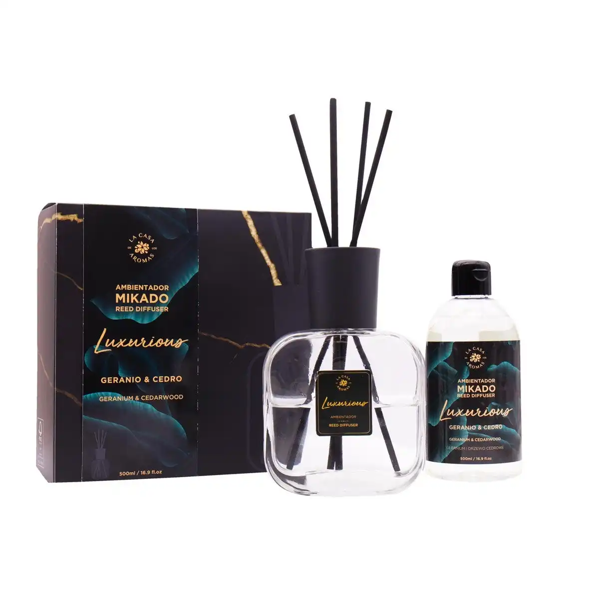 Luxurious Cofre Mikado Geranio & Cedro - La Casa de los Aromas - Comparador de precios