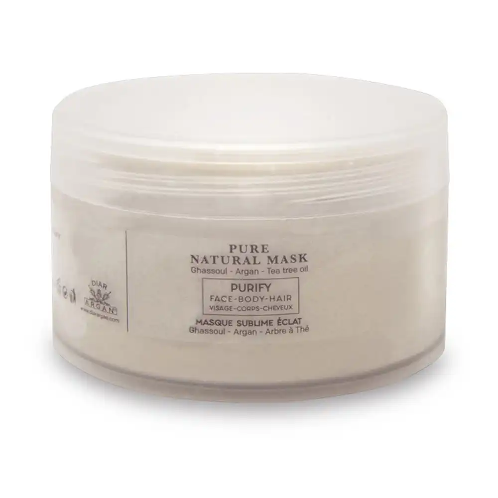 Mascarilla Natural aceite de argán puro y ghassoul 200 ml - Diar Argan - Comparador de precios