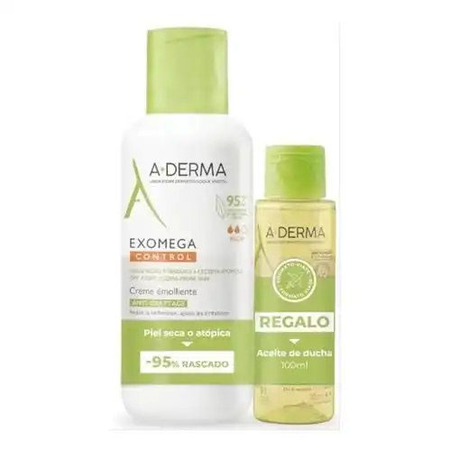Exomega Control Crema + Aceite Ducha 400 ml Crema Emoliente y Aceite Ducha - ADERMA - Comparador de precios